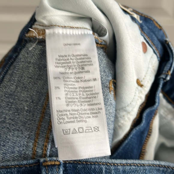 MADEWELL High-Rise Denim Shorts in Malden Wash Size 24 - Picture 7 of 8